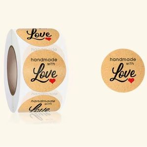 150pcs Handmade with love stickers